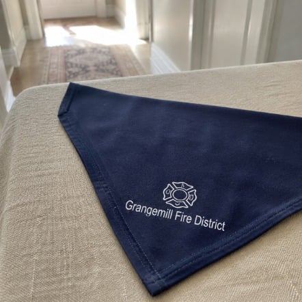 Branded dog bandanas with logo