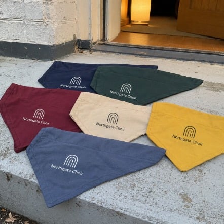 Custom dog bandanas for small business